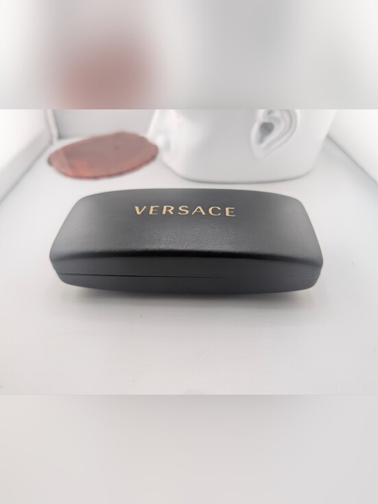 Authentic Versace Black Hard Shell Eyeglass & Sunglasses Case - Like New